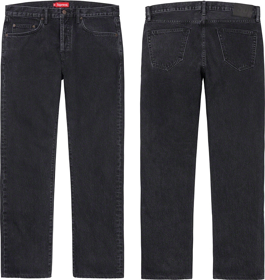 Stone Washed Black Slim Jean